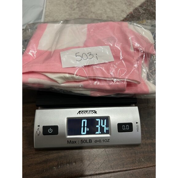 Liz Claiborne Pink White Geometric Print T-Shirt Sz XS - Picture 10 of 10